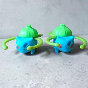Burger King Pokemon Bulbasaur Detective Pikachu Movie Toy 2019 Lot of 2 Figures